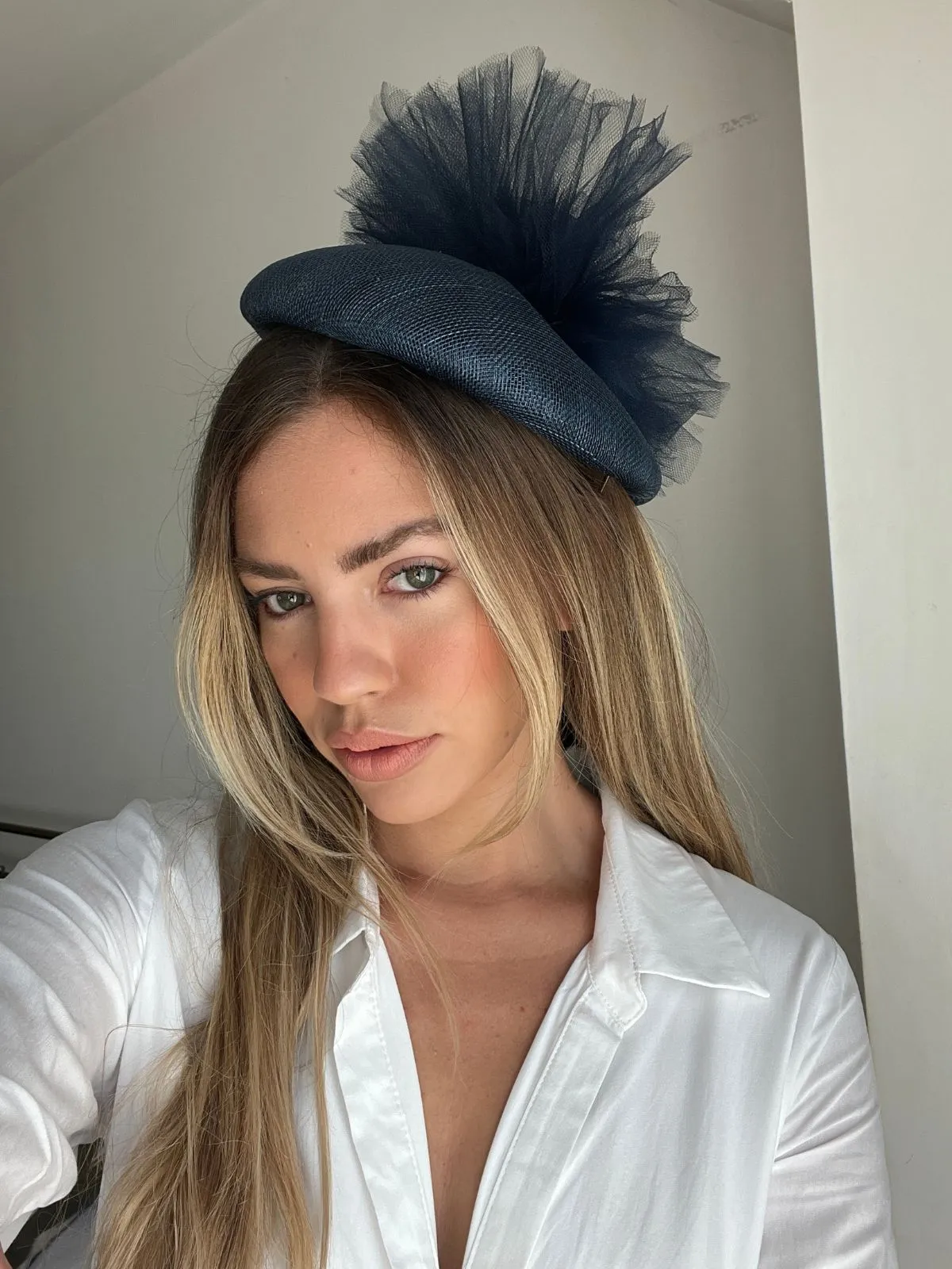 Newmarket Pom Pom Hat in Navy