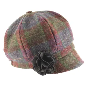 Newsboy Hat - Jewel Tone Multi Plaid