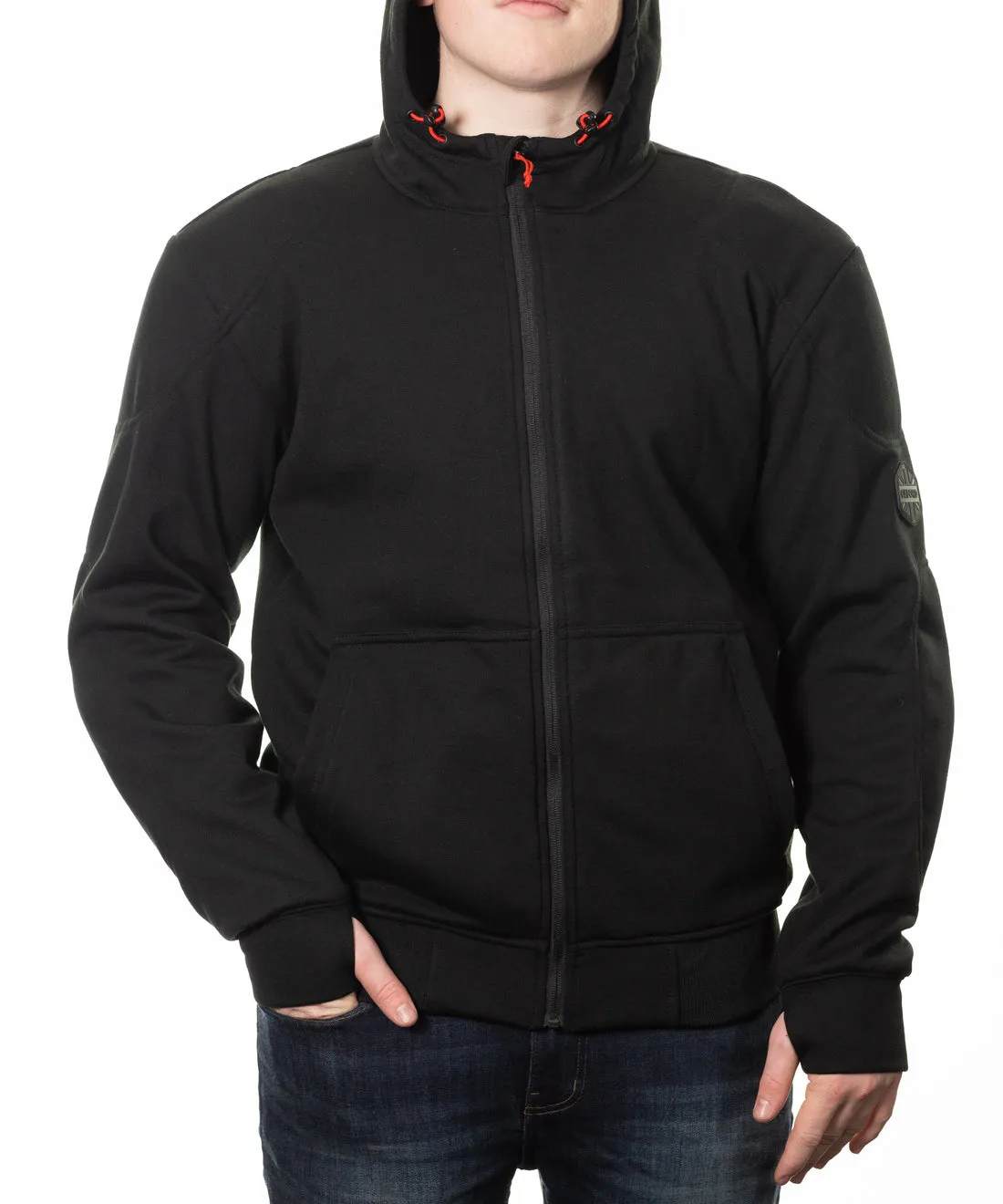 OXFORD 🇬🇧 SUPER MOTORCYCLE RIDING HOODIE 2.0 JACKET - BLACK