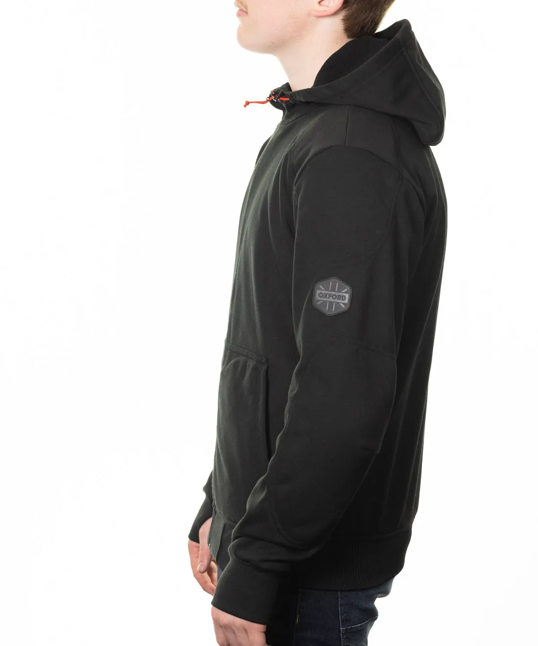 OXFORD 🇬🇧 SUPER MOTORCYCLE RIDING HOODIE 2.0 JACKET - BLACK