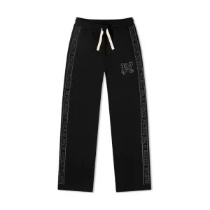 PALM ANGELS STUDDED SWEATPANTS BLACK