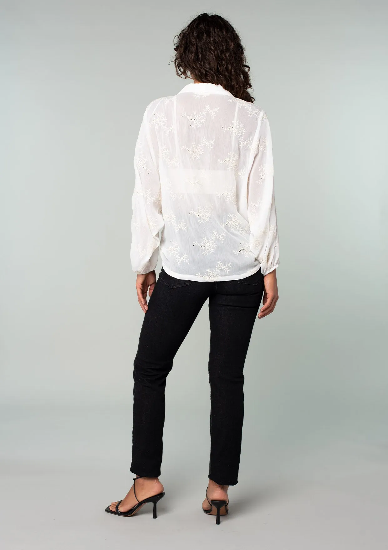 Paola Embroidered Kimono Top