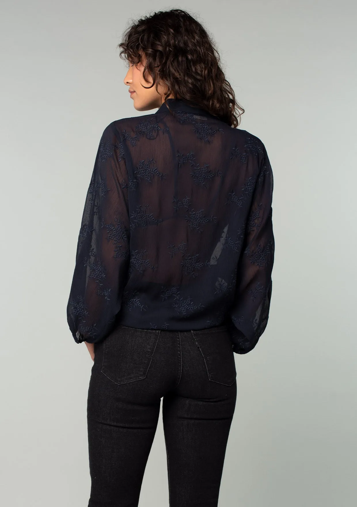 Paola Embroidered Kimono Top