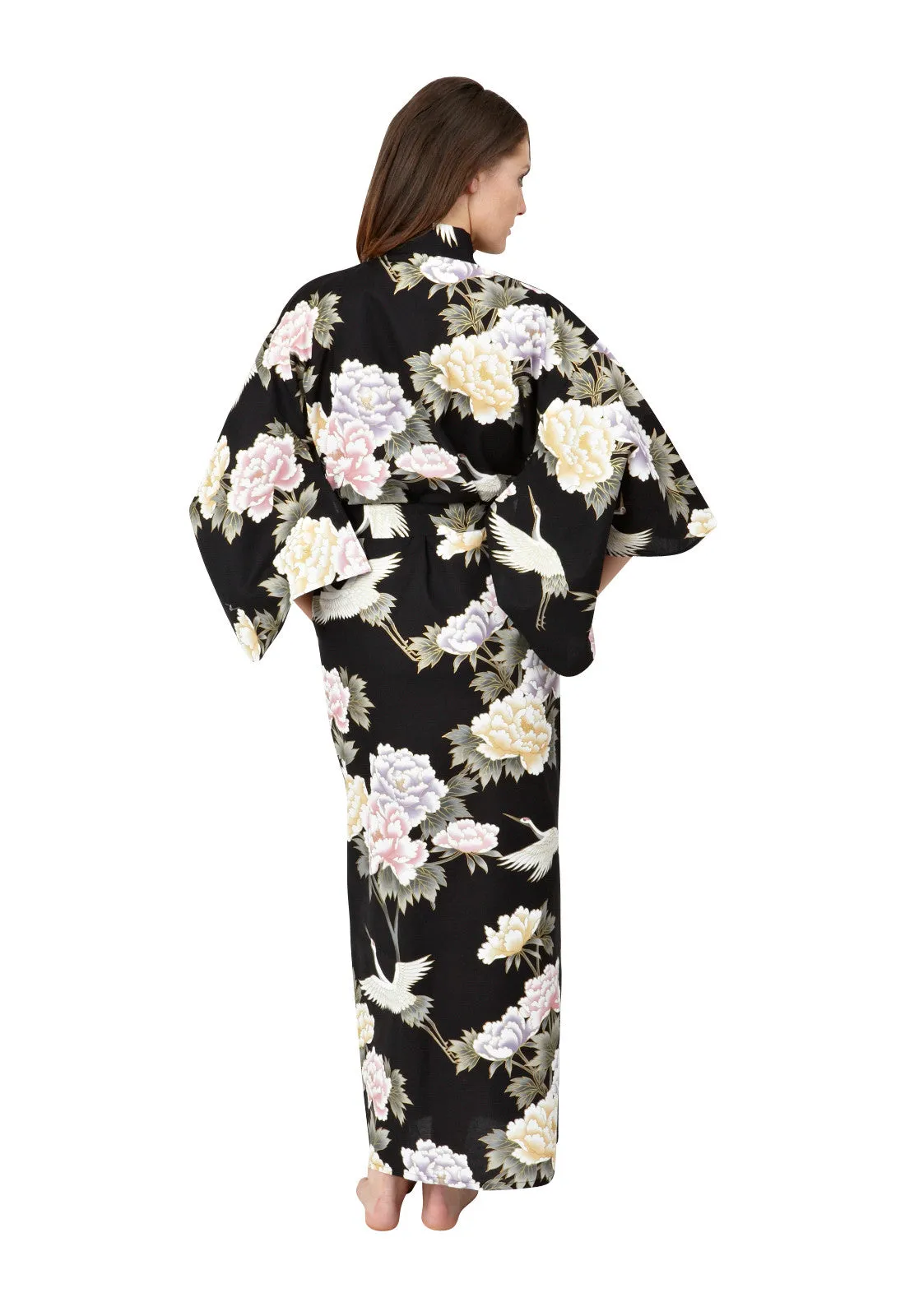 Peony Long Cotton Kimono