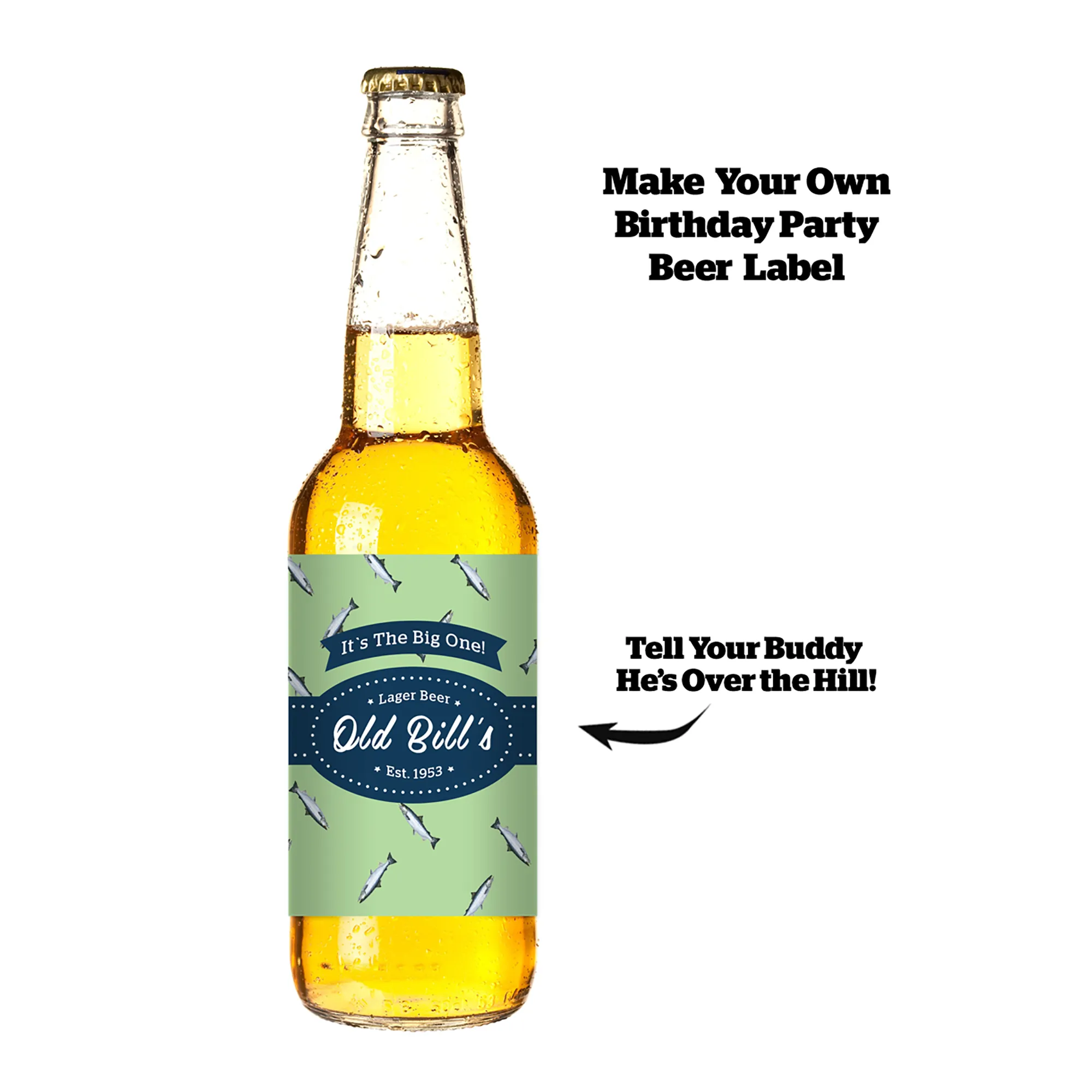 Personalized Beer Bottle Label - For Digital T-shirt Printing!