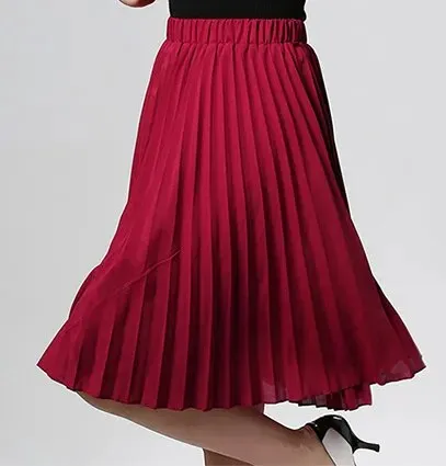 Pleated Chiffon Tutu Skirts with High Waist