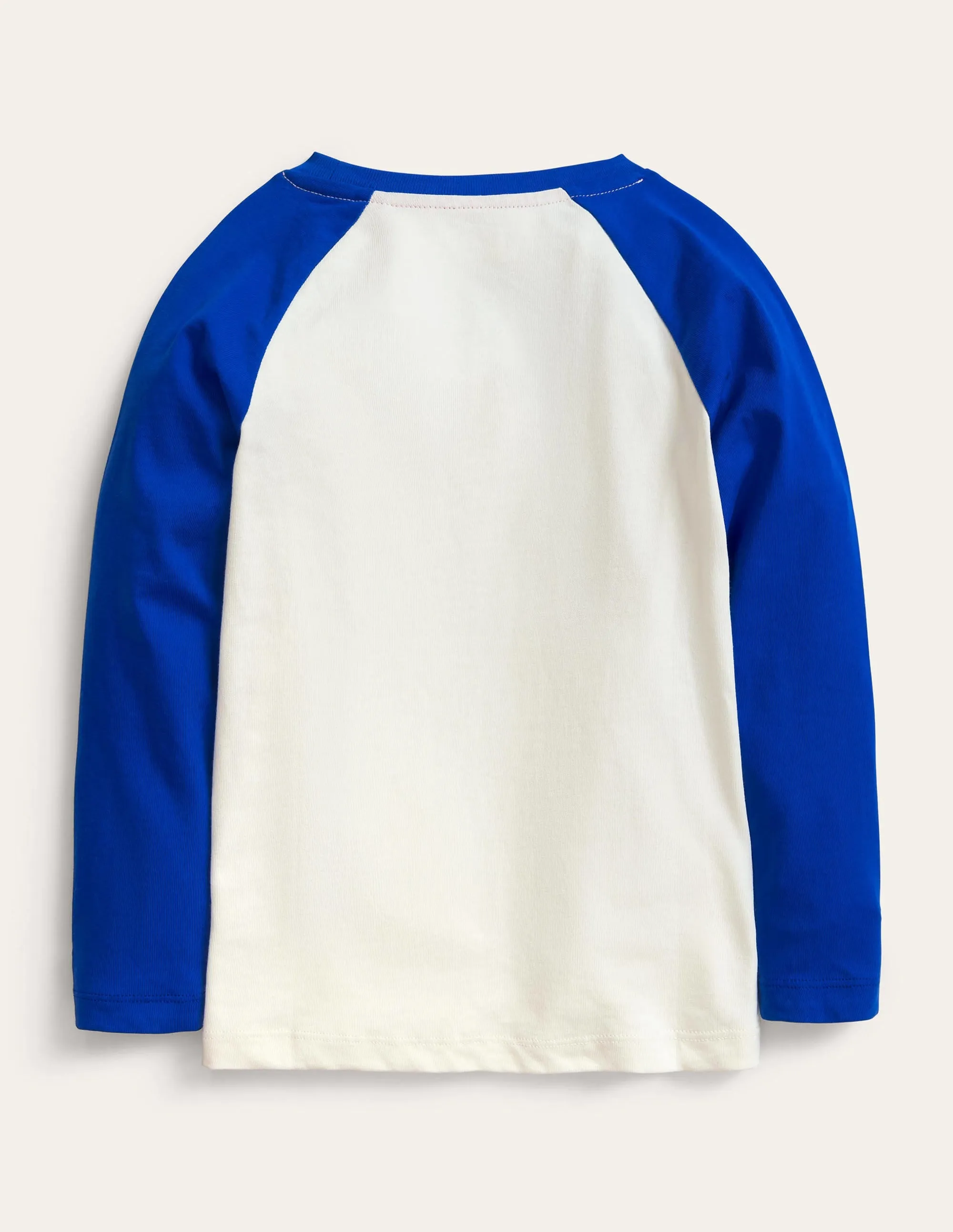 Printed Raglan Top-Brilliant Blue Gem Stones