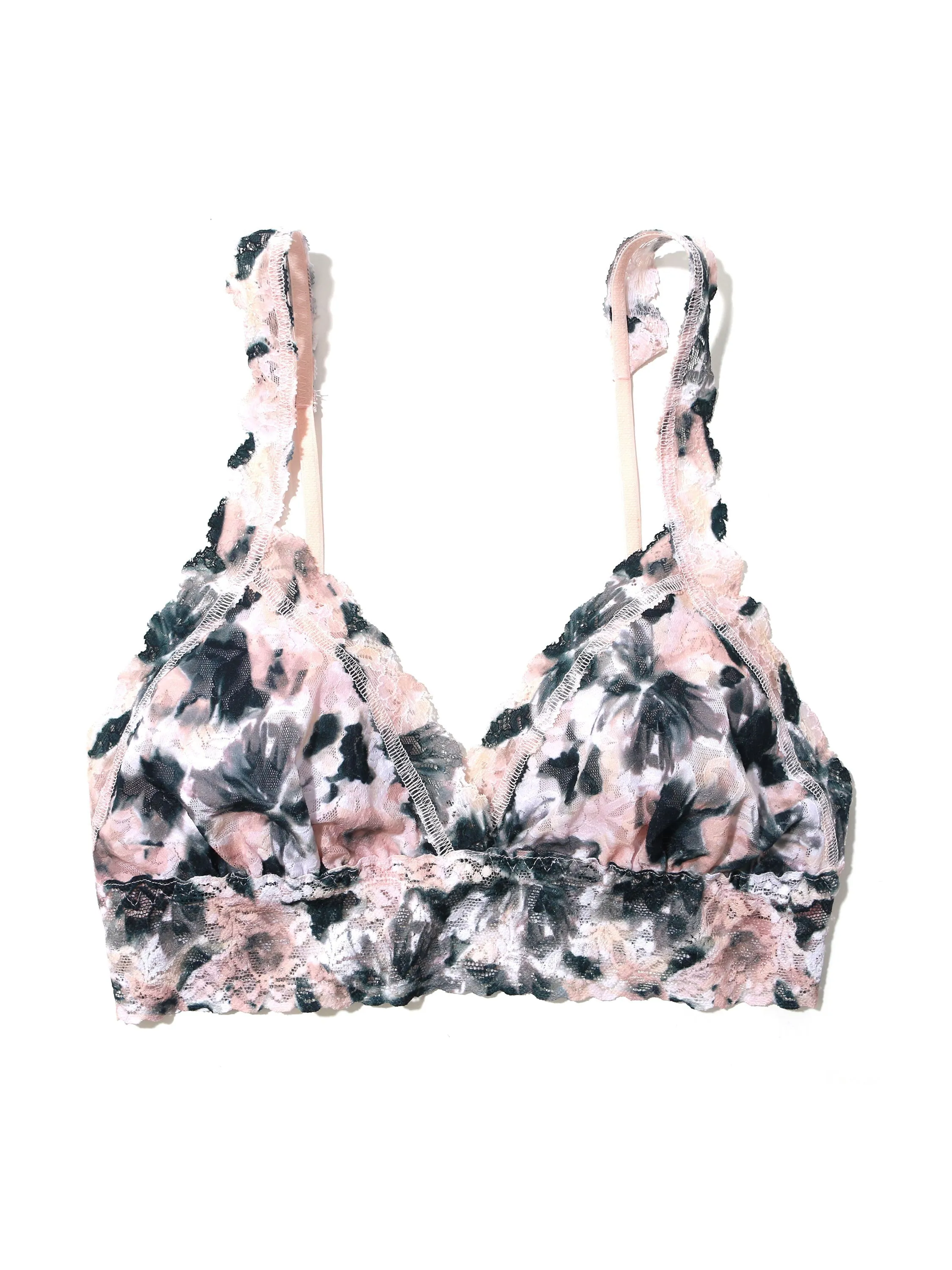 Printed Signature Lace Crossover Bralette Still Life Sale