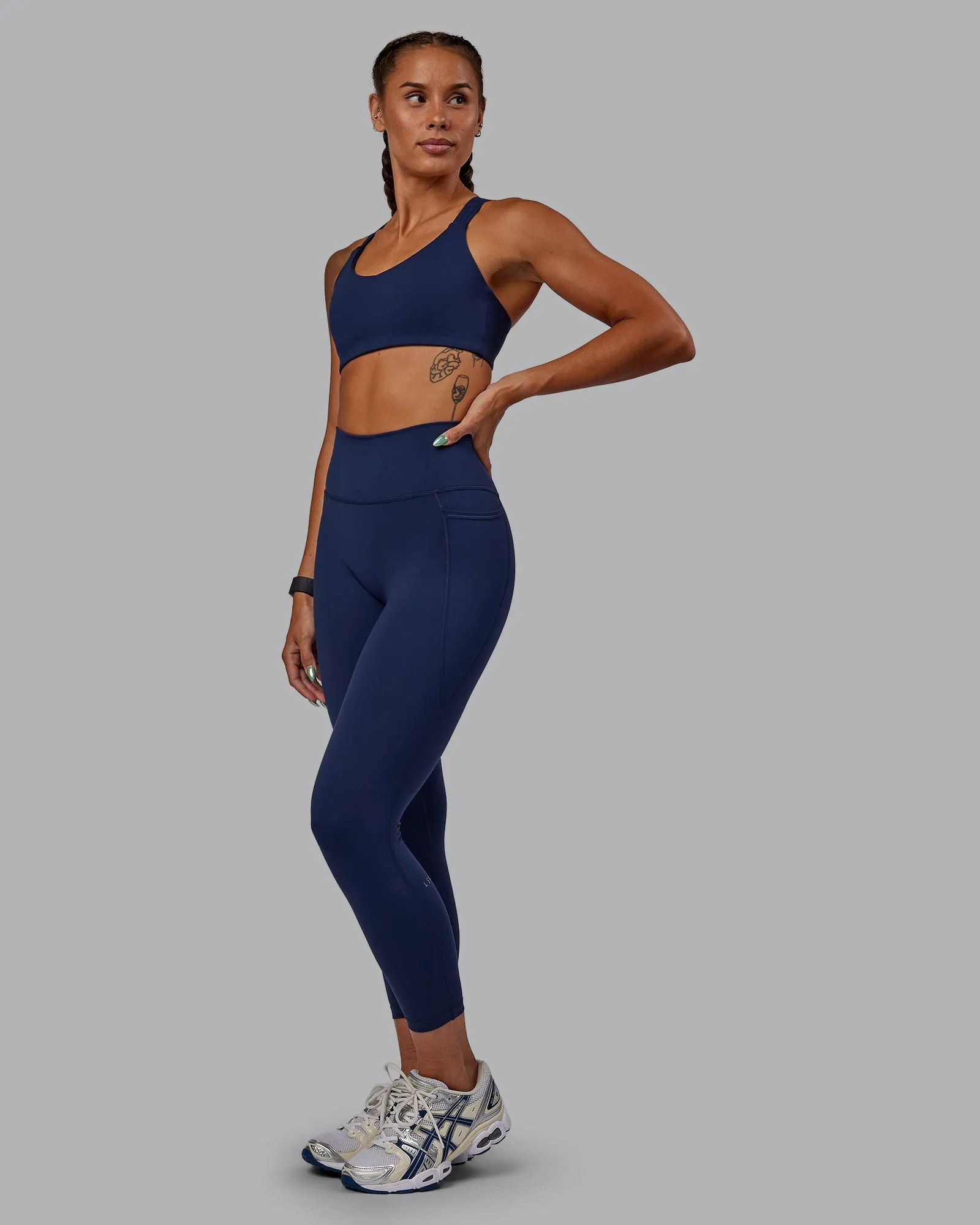 Push The Limit Sports Bra - Future Navy