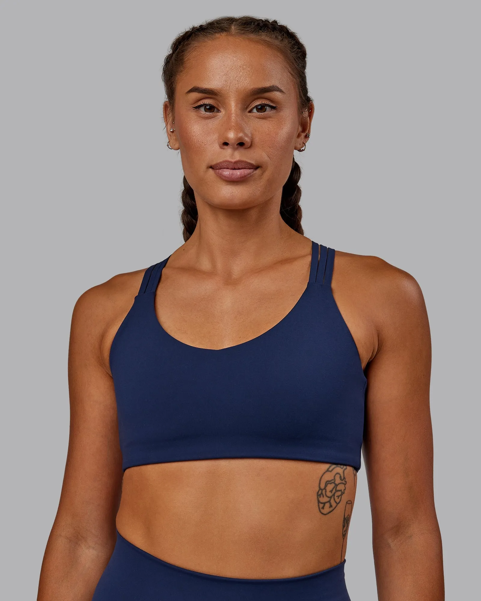 Push The Limit Sports Bra - Future Navy