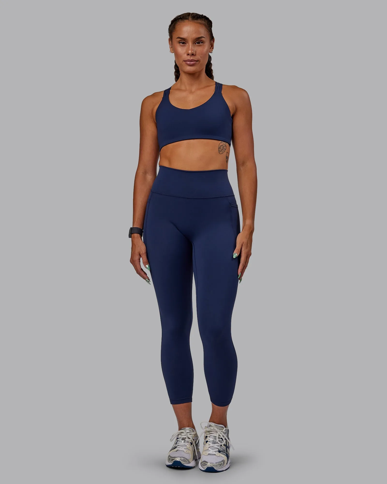 Push The Limit Sports Bra - Future Navy