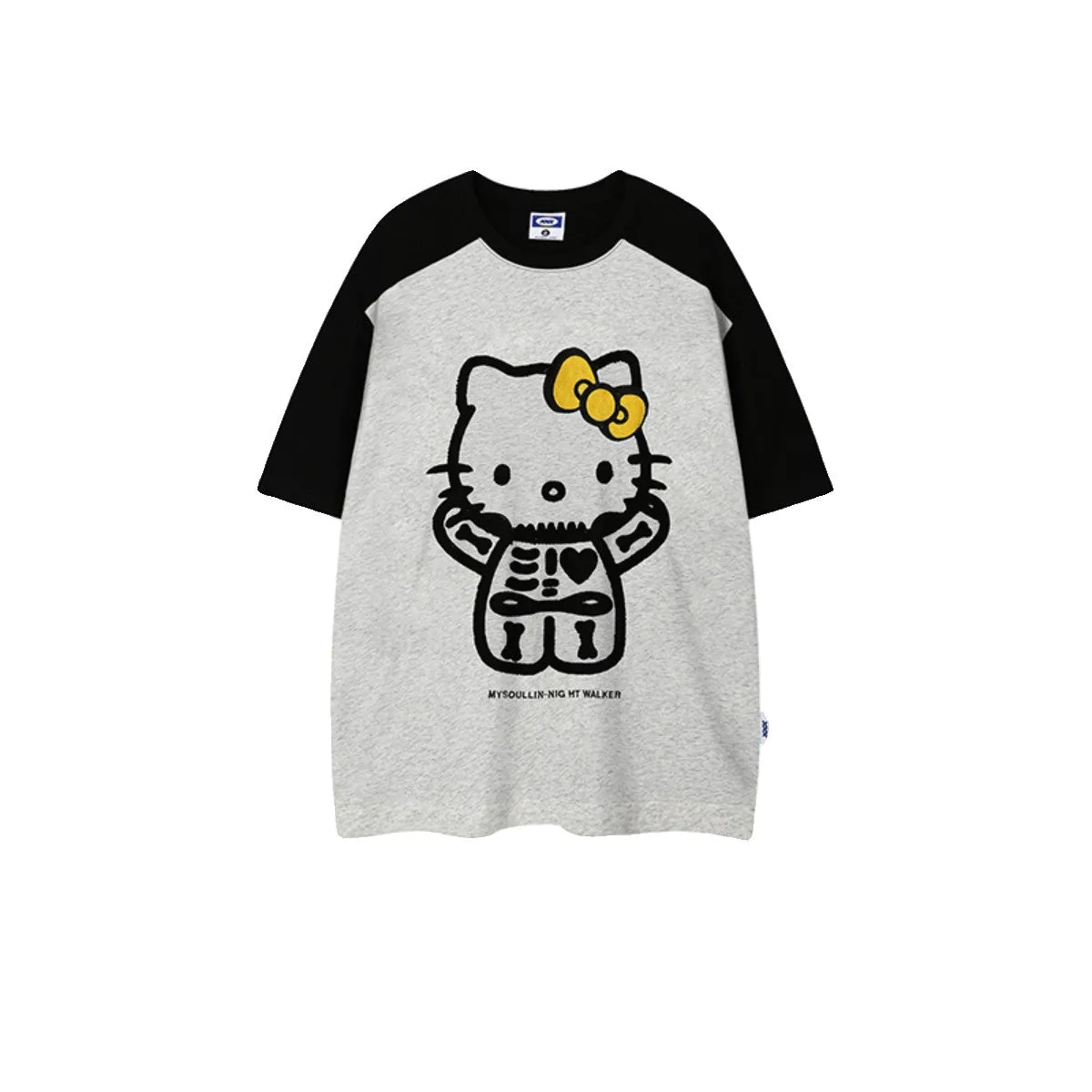 Raglan unisex cartoon fun T-shirt