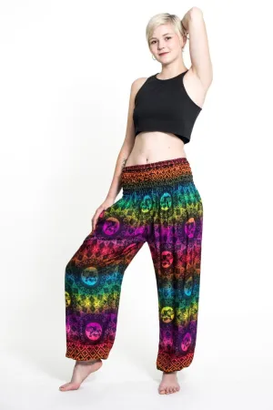 Rainbow in Purple / Elephant Unisex Pants, Thailand