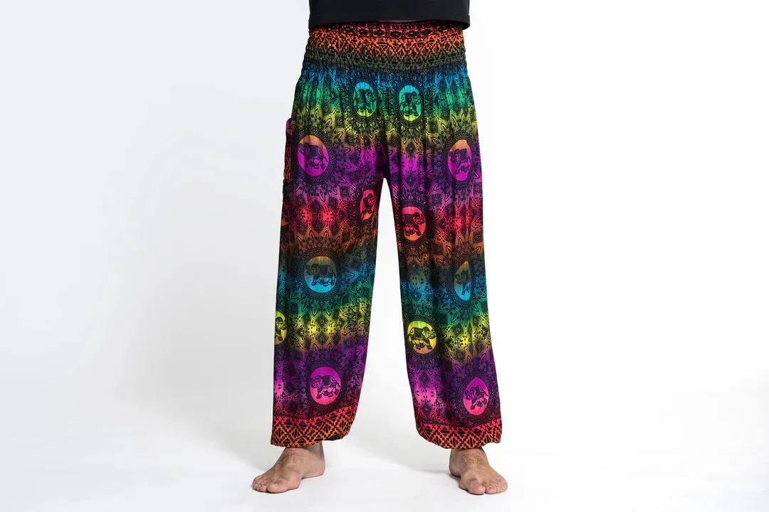 Rainbow in Purple / Elephant Unisex Pants, Thailand