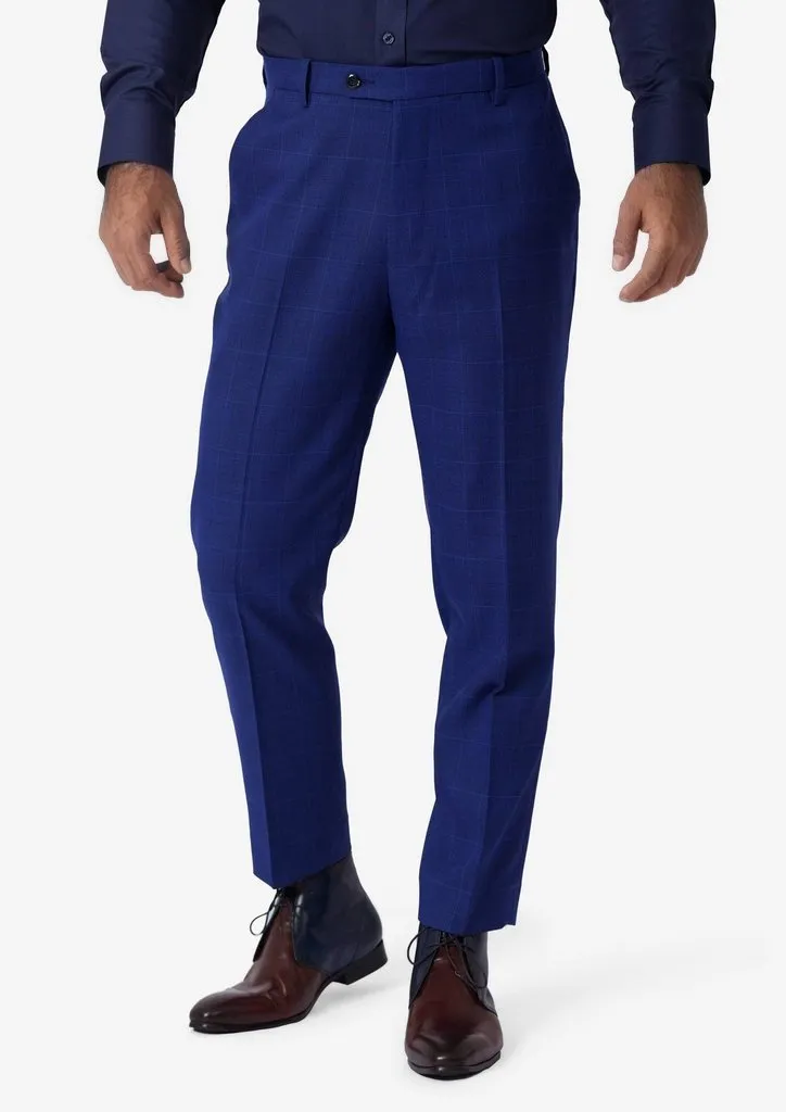 Regal Blue Windowpane Pants