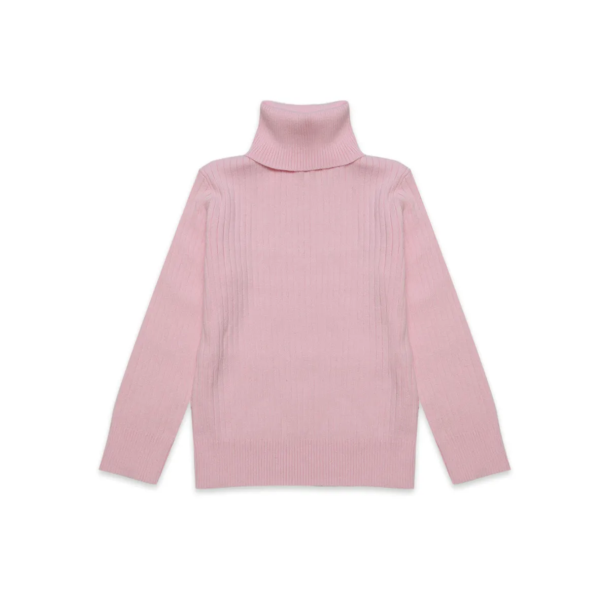 Ribbed Turtleneck pink