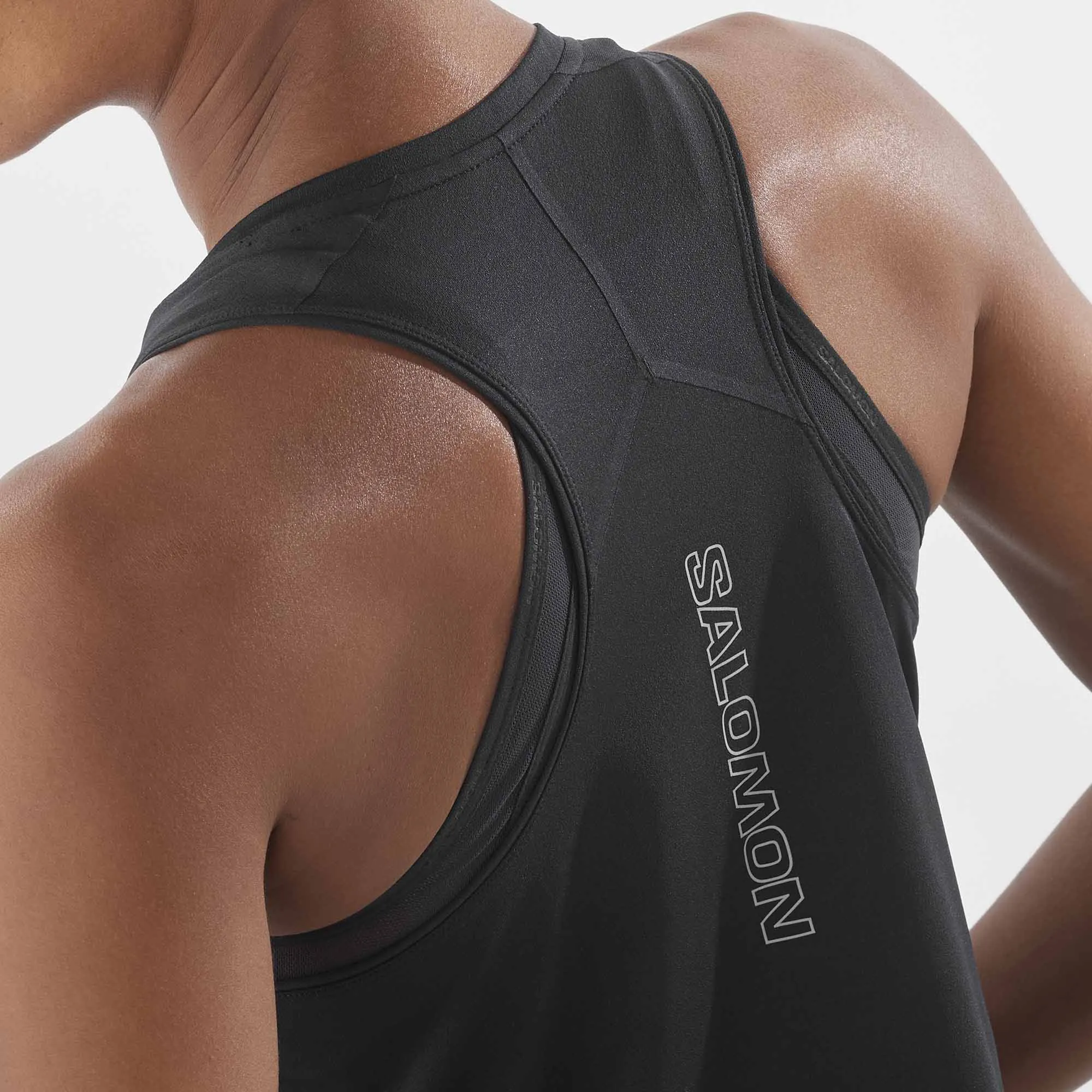 Salomon | Women's Aero Short Tank - Deep Black