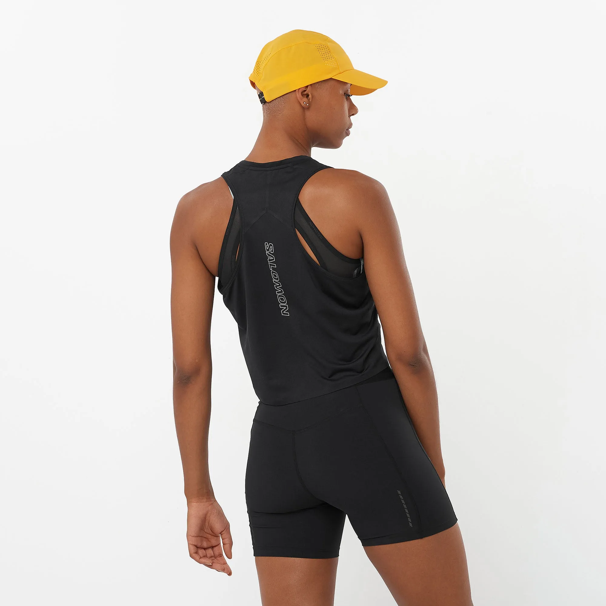 Salomon | Women's Aero Short Tank - Deep Black