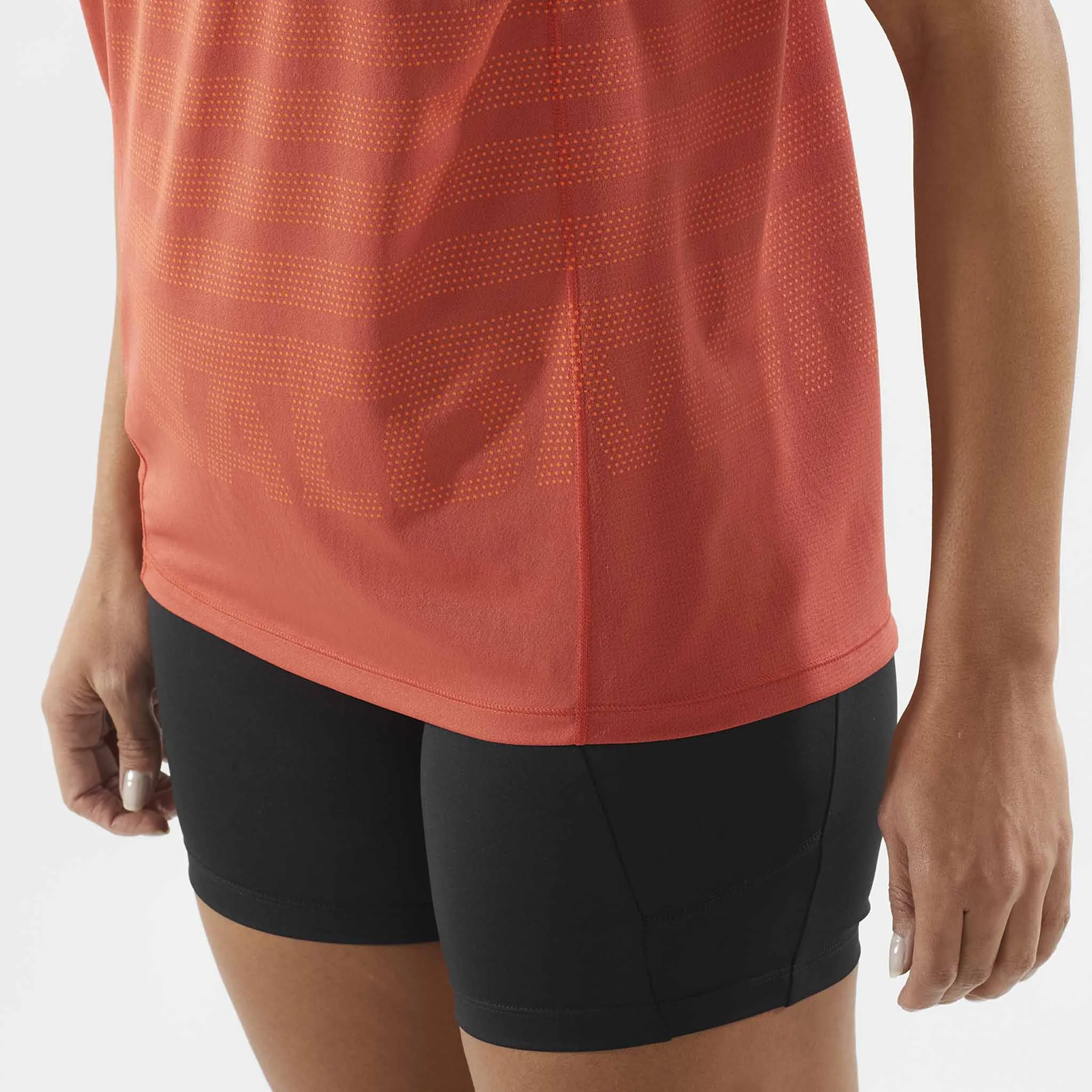 Salomon | Women's Sense Aero Graphic Short Sleeve T-Shirt - Tandoori Spice