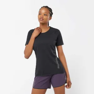 Salomon | Women's Sense Aero Short Sleeve T-Shirt - Deep Black