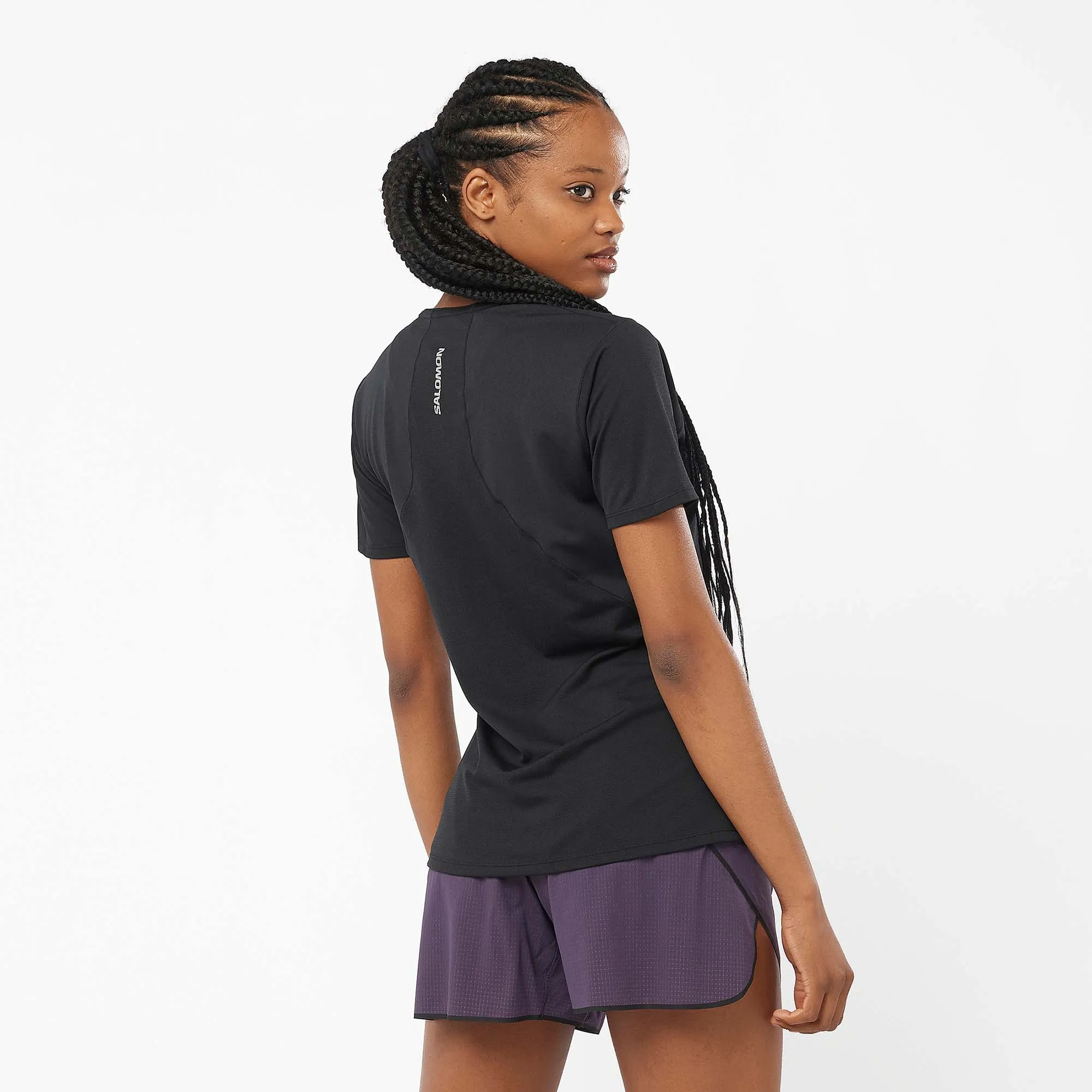 Salomon | Women's Sense Aero Short Sleeve T-Shirt - Deep Black