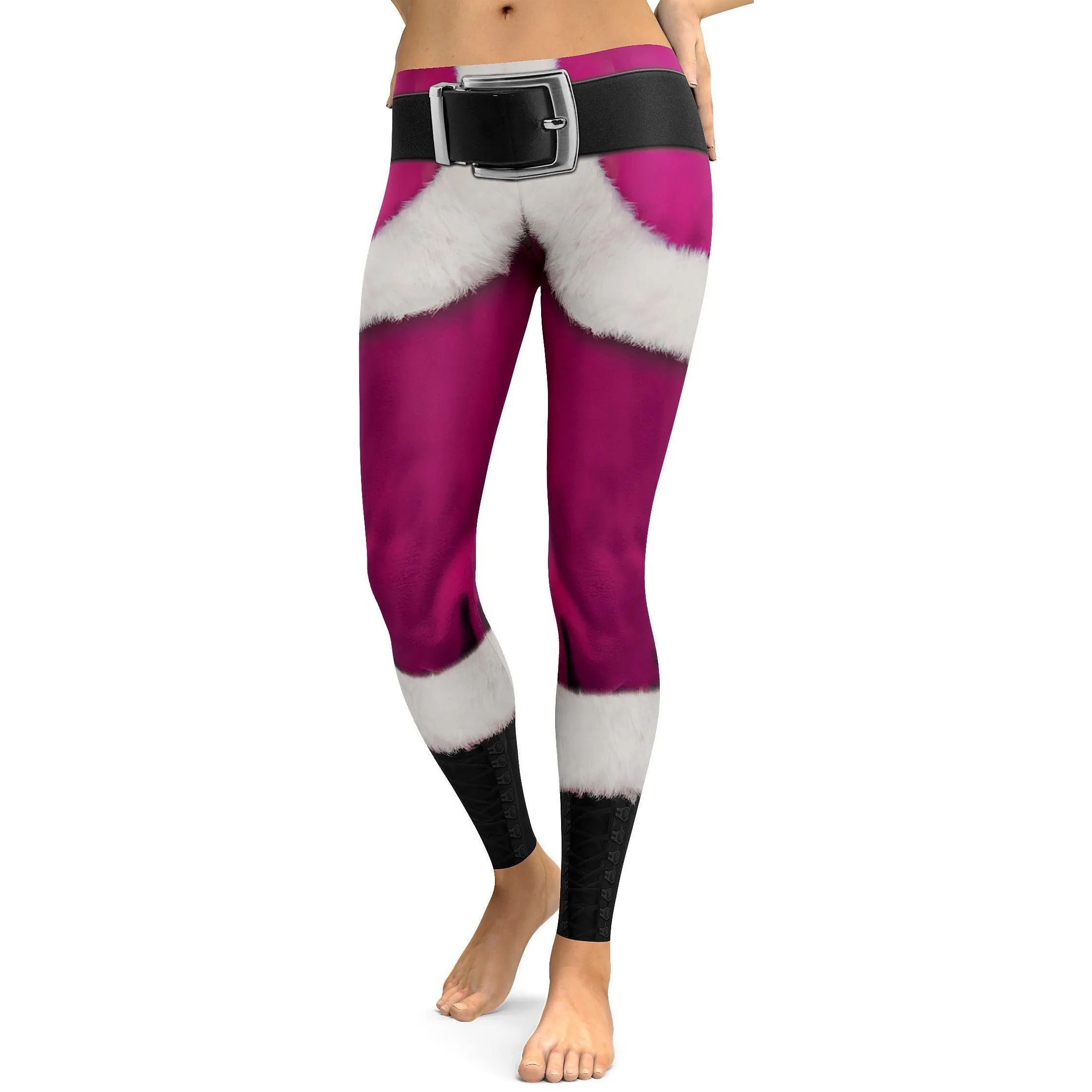 Santa's Pants Pink Leggings