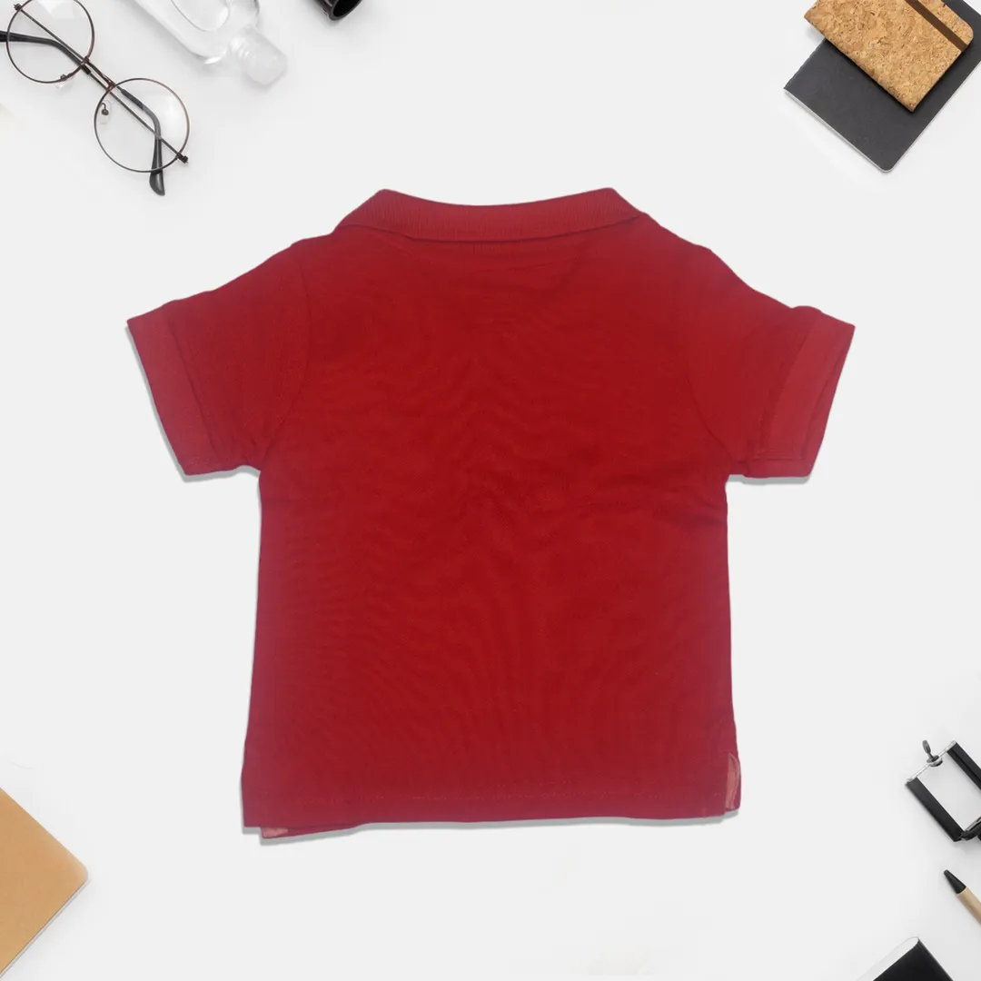 Sport Printed Red T-Shirt for Kids