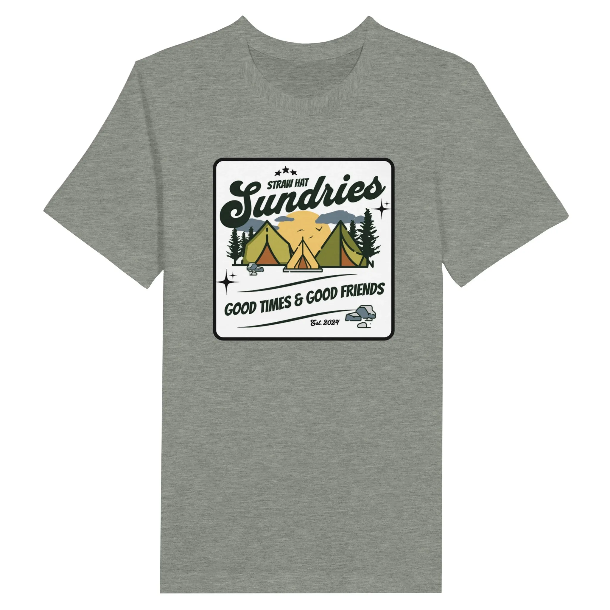 Straw Hat Sundries Campsite Premium Unisex Crewneck T-shirt