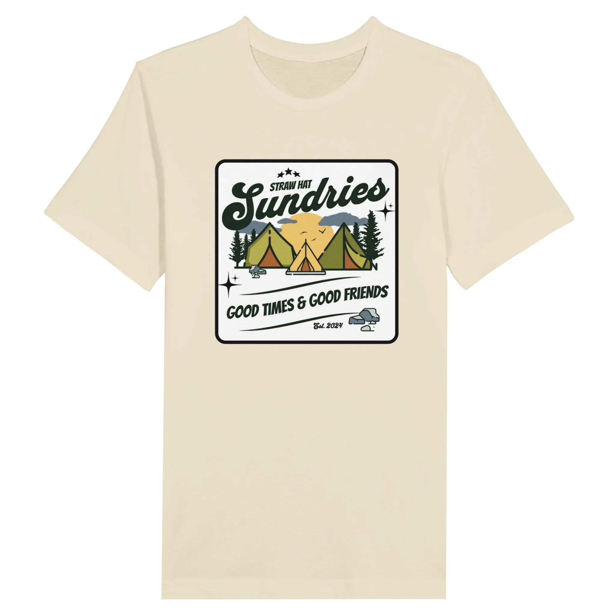 Straw Hat Sundries Campsite Premium Unisex Crewneck T-shirt