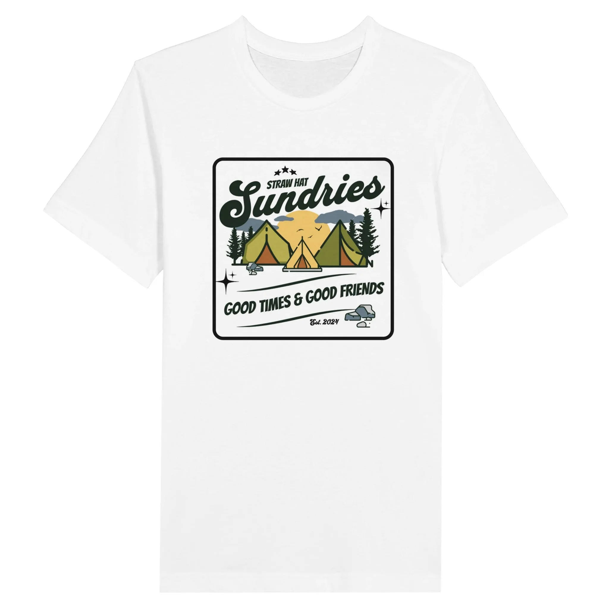 Straw Hat Sundries Campsite Premium Unisex Crewneck T-shirt