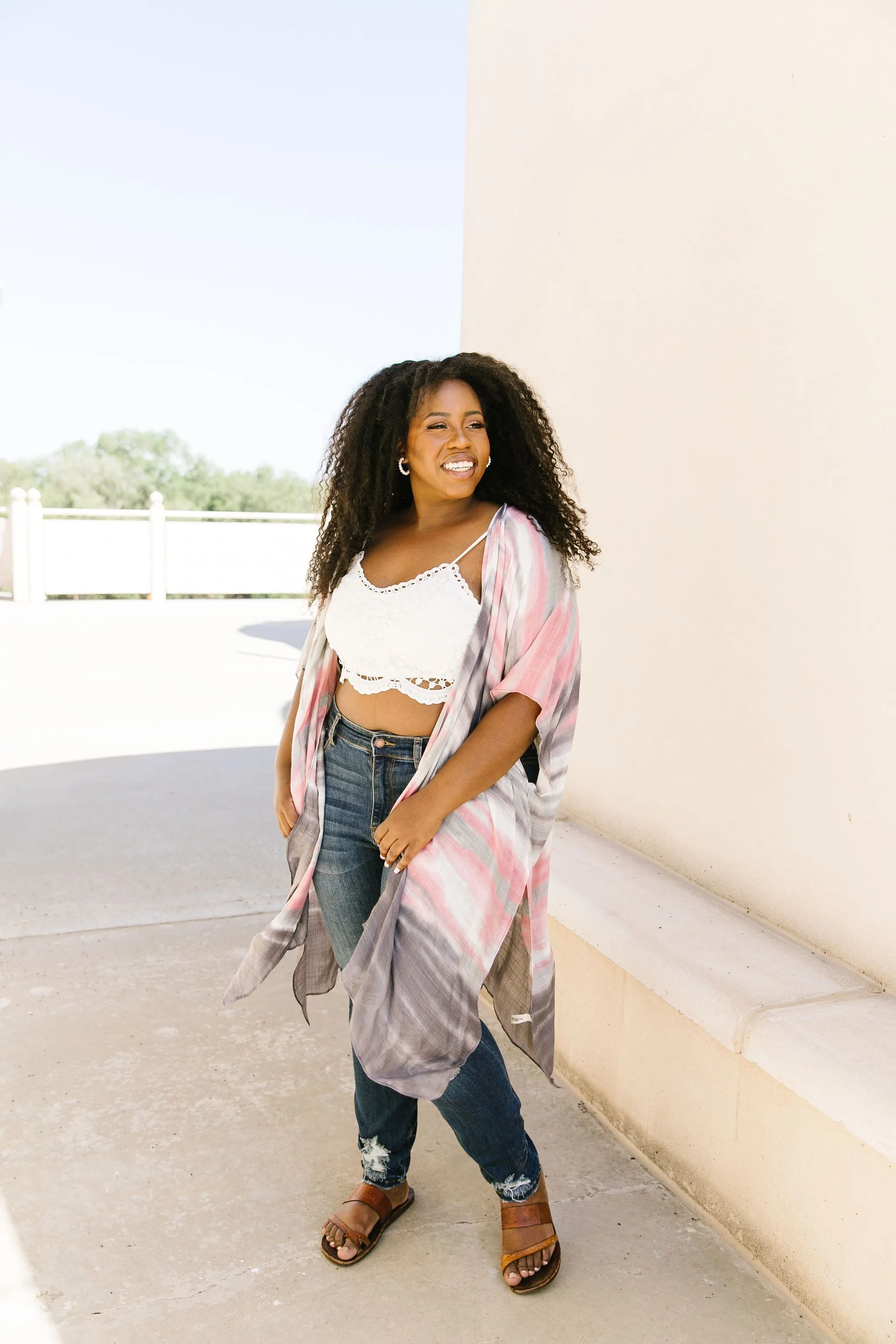 Sunset Streaked Kimono