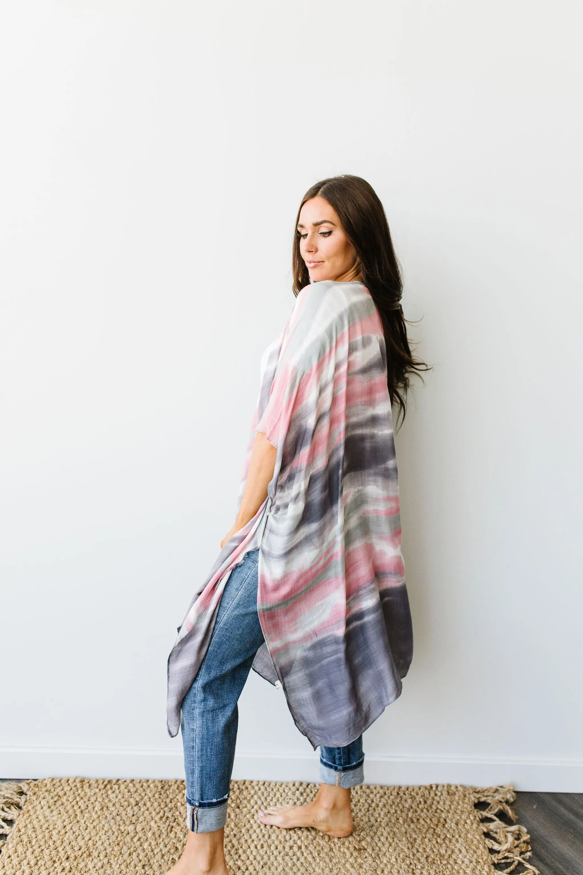 Sunset Streaked Kimono