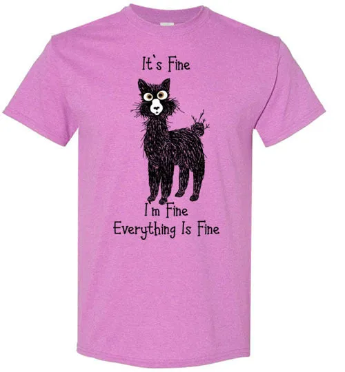 t-shirt: Alpaca I'm Fine Short-Sleeve