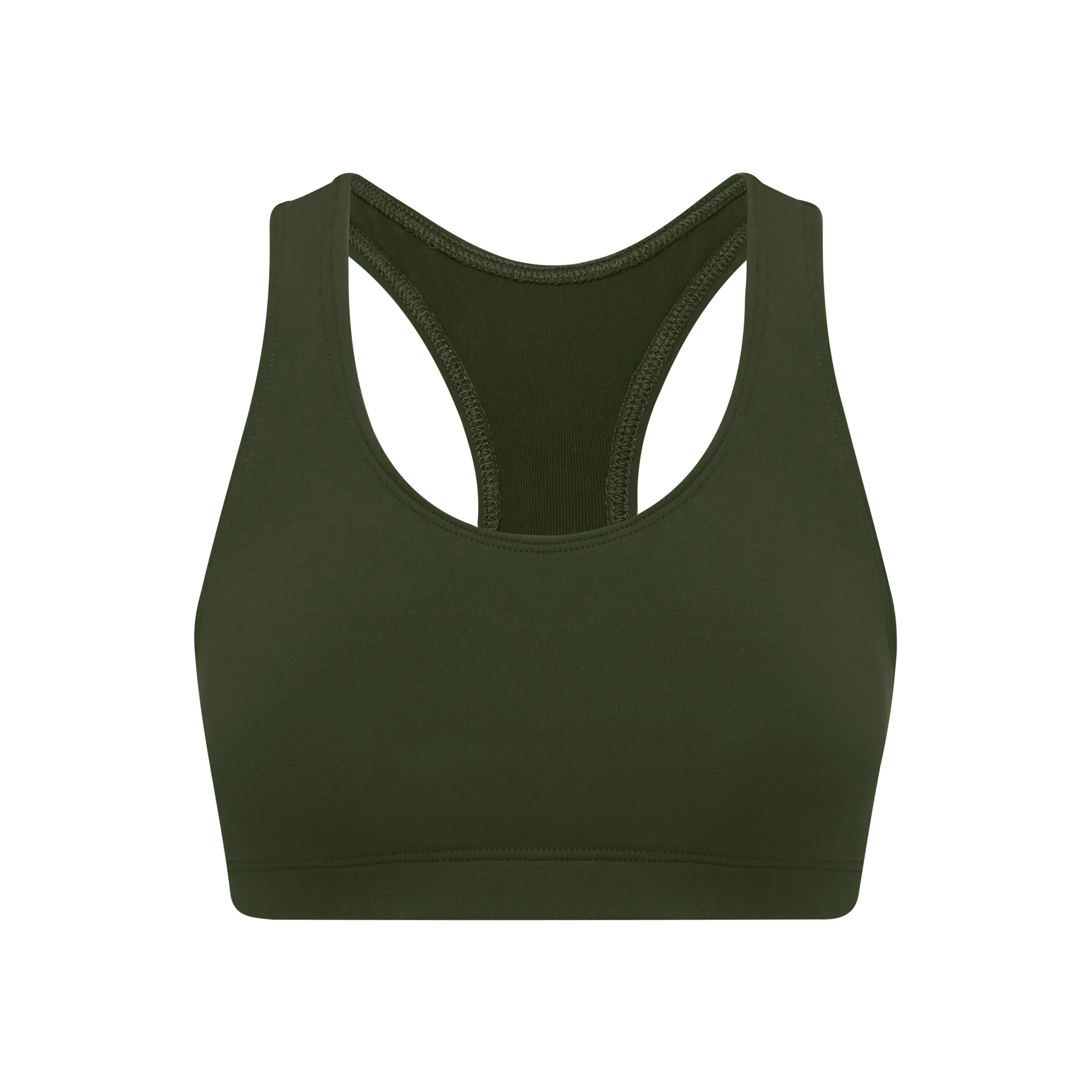 The Original Bella Bustiere Sports Bra- Racer Back- Olive