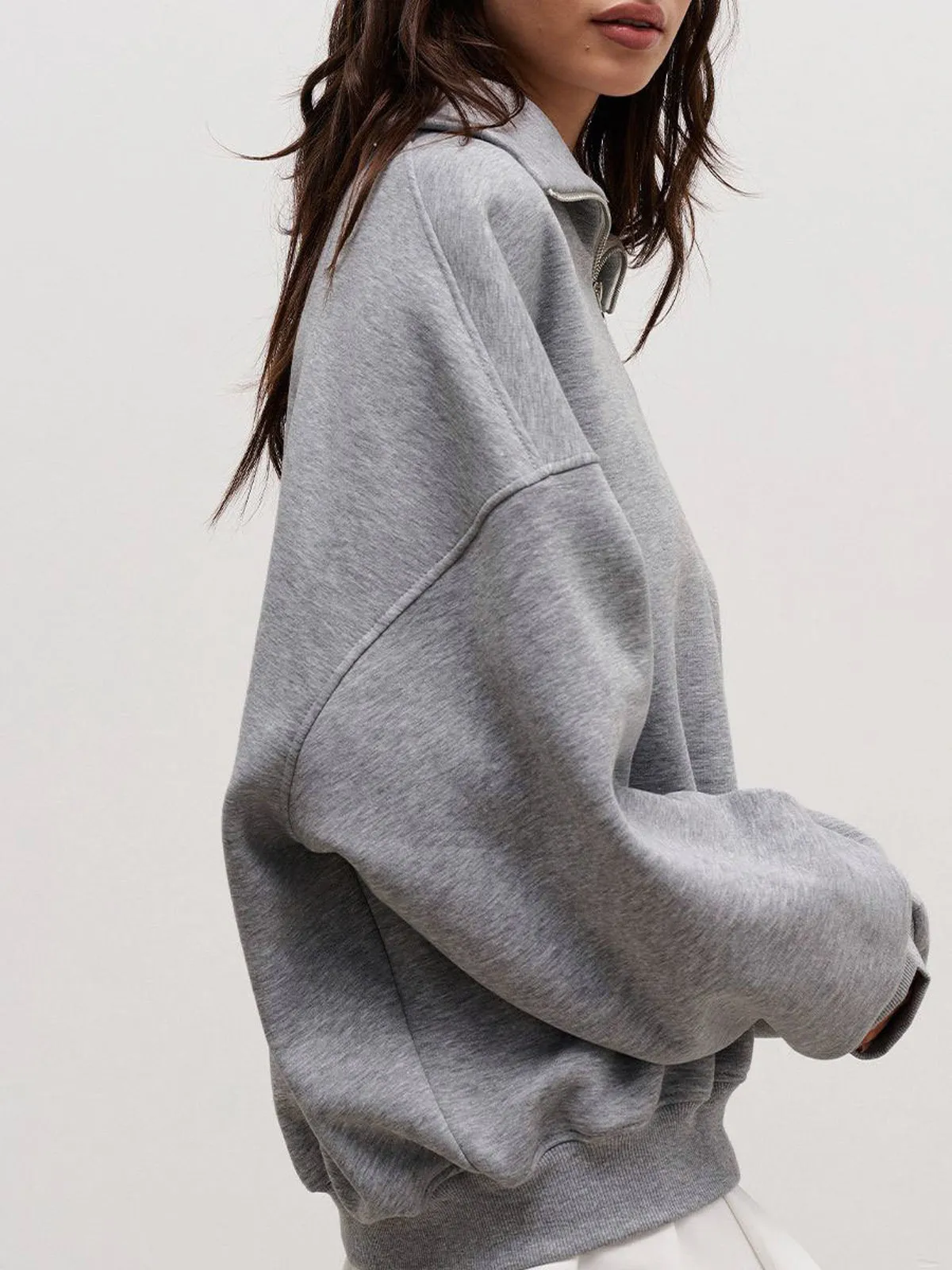 The Way To Trendy Go Zippered Sweatshirt