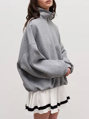 The Way To Trendy Go Zippered Sweatshirt