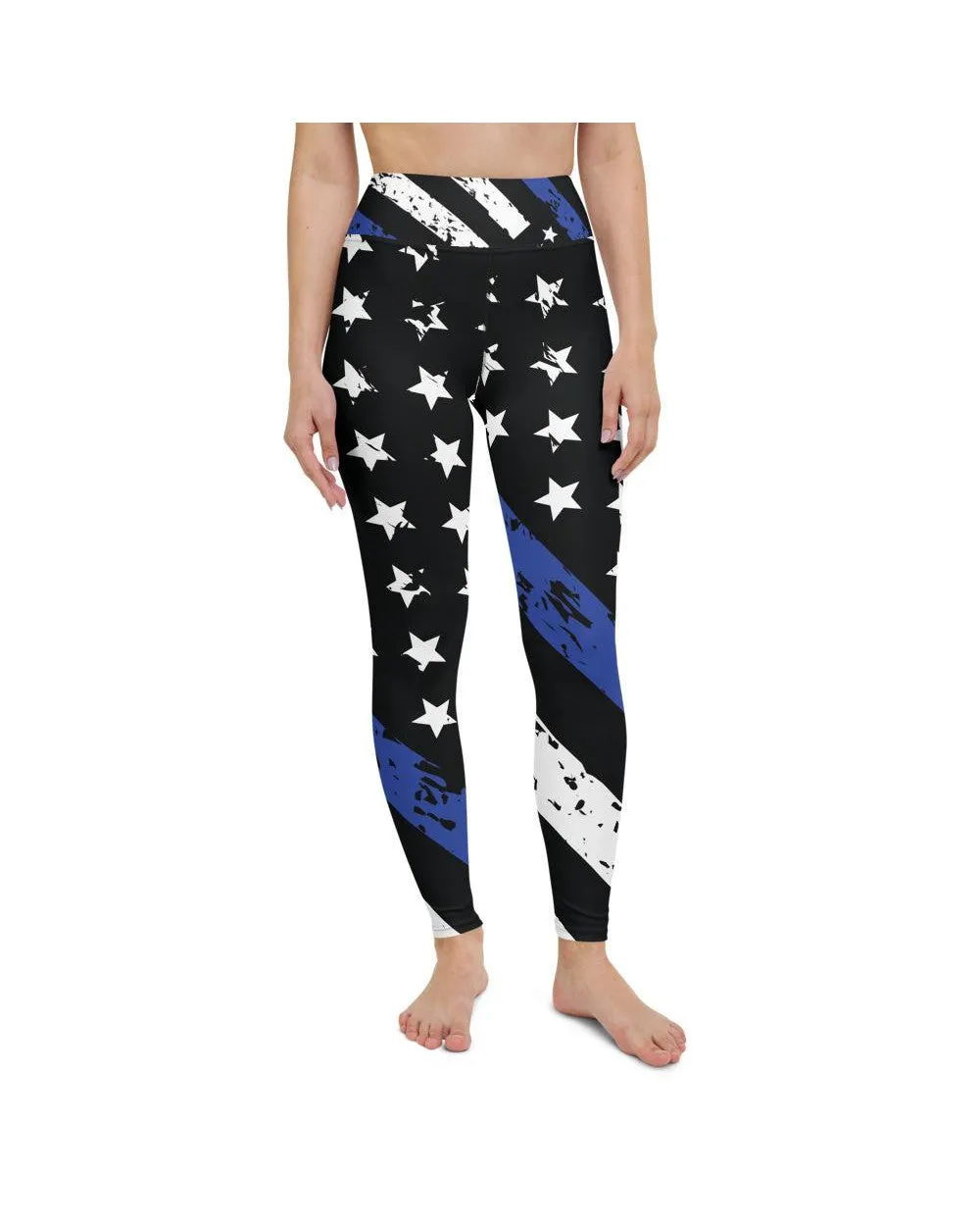 Thin Blue Line Yoga Pants