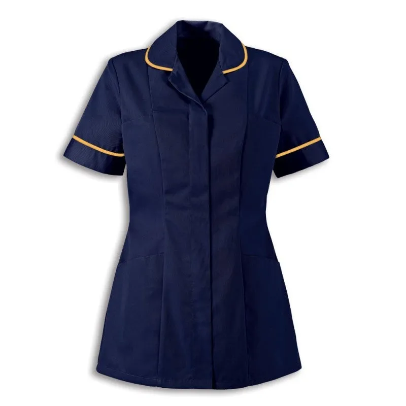 Traditional Nurses Tunic with Contemporary Cut - Navy Blue