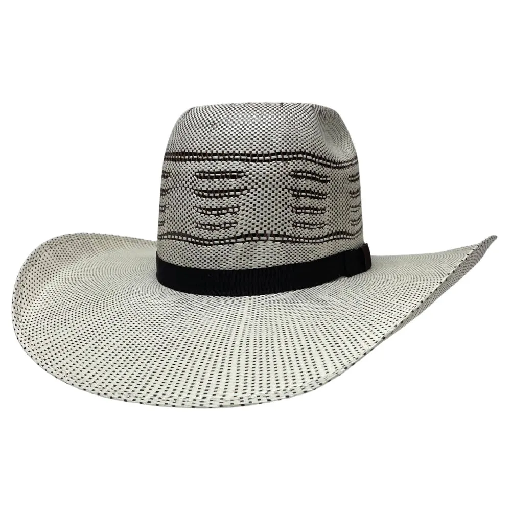 Trail Boss | Mens Open Crown Bangora Straw Cowboy Hat