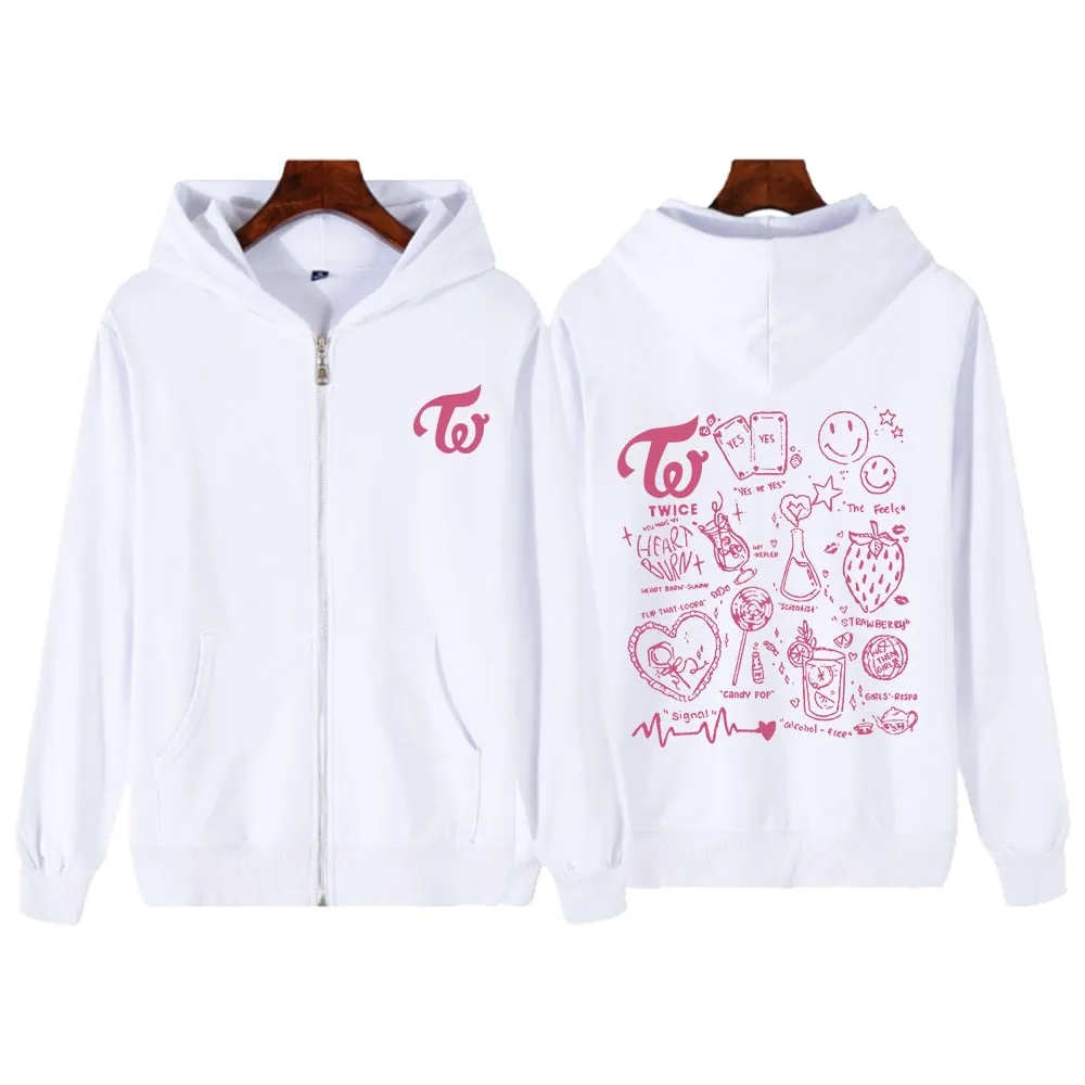 TWICE Zip Up Hoodies