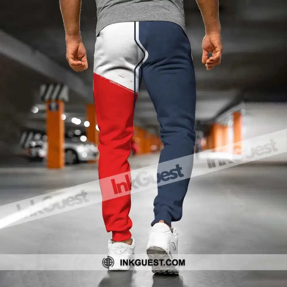 Unisex Pants - Custom Name Pants - France Map Jogger Pants