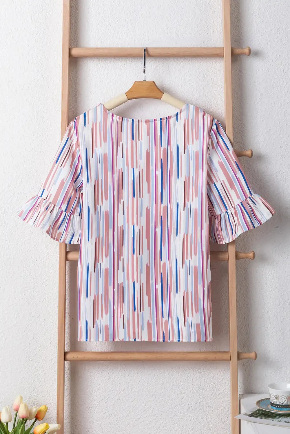 Vibrant Multicolor Striped Blouse