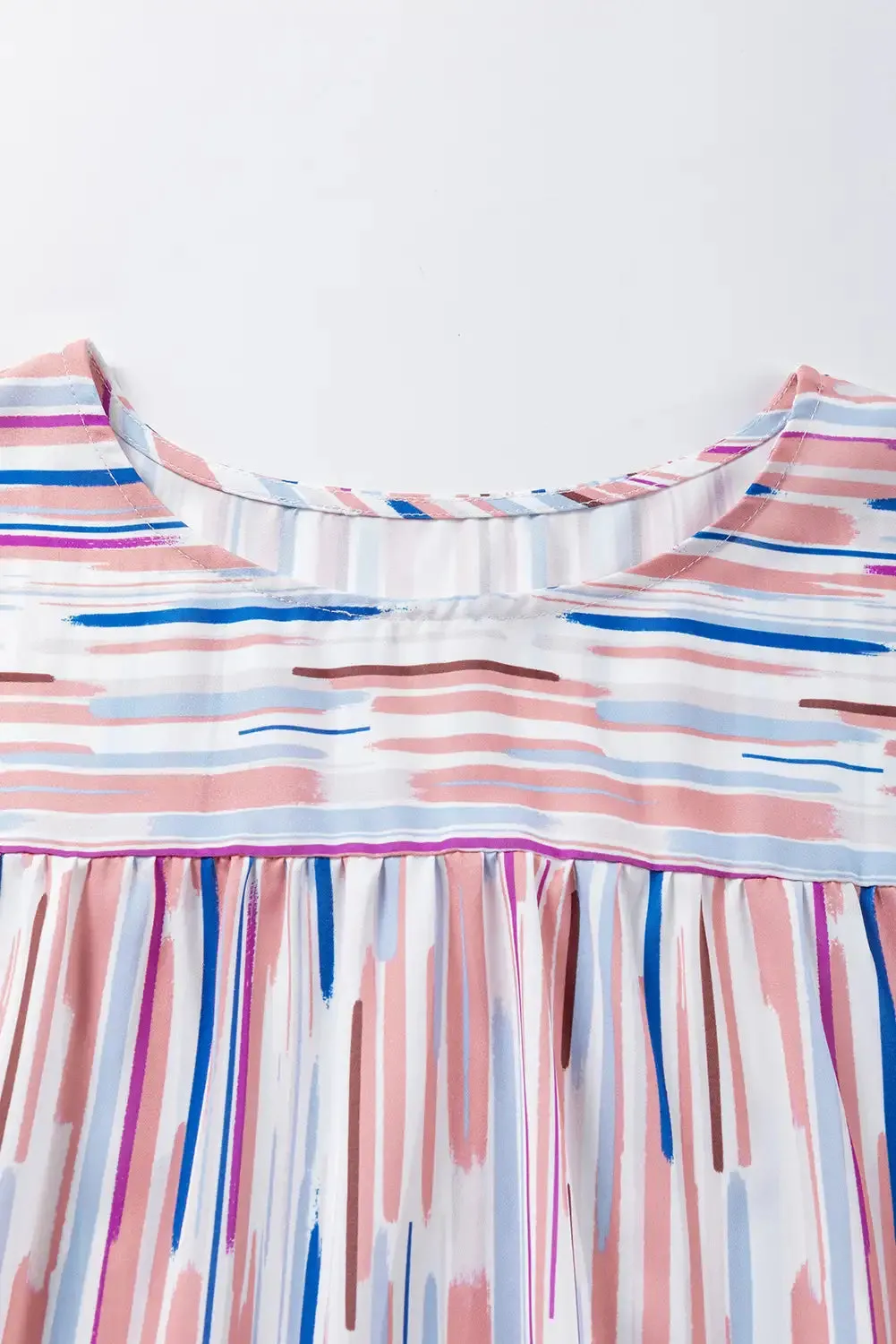 Vibrant Multicolor Striped Blouse