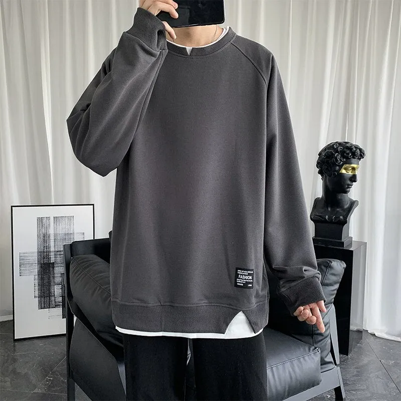 Wenkouban New Autumn Essentials Sweatshirts Men's High-quality Trendy Hoodie Solid Colors Brand Japanese Streetwear Couple Pullovers