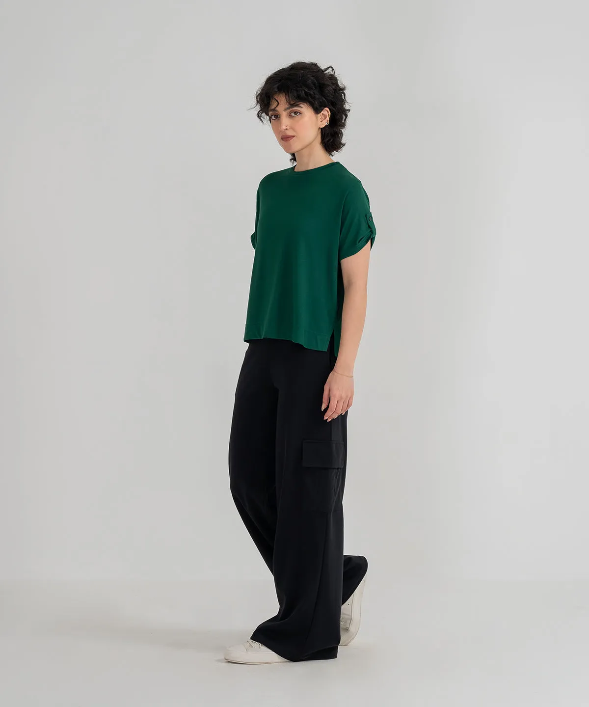 Women's Air Turned Up Sleeve Tee