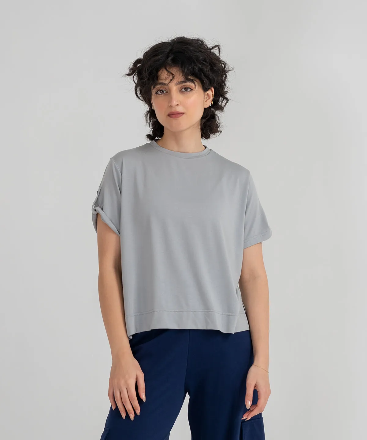 Women's Air Turned Up Sleeve Tee