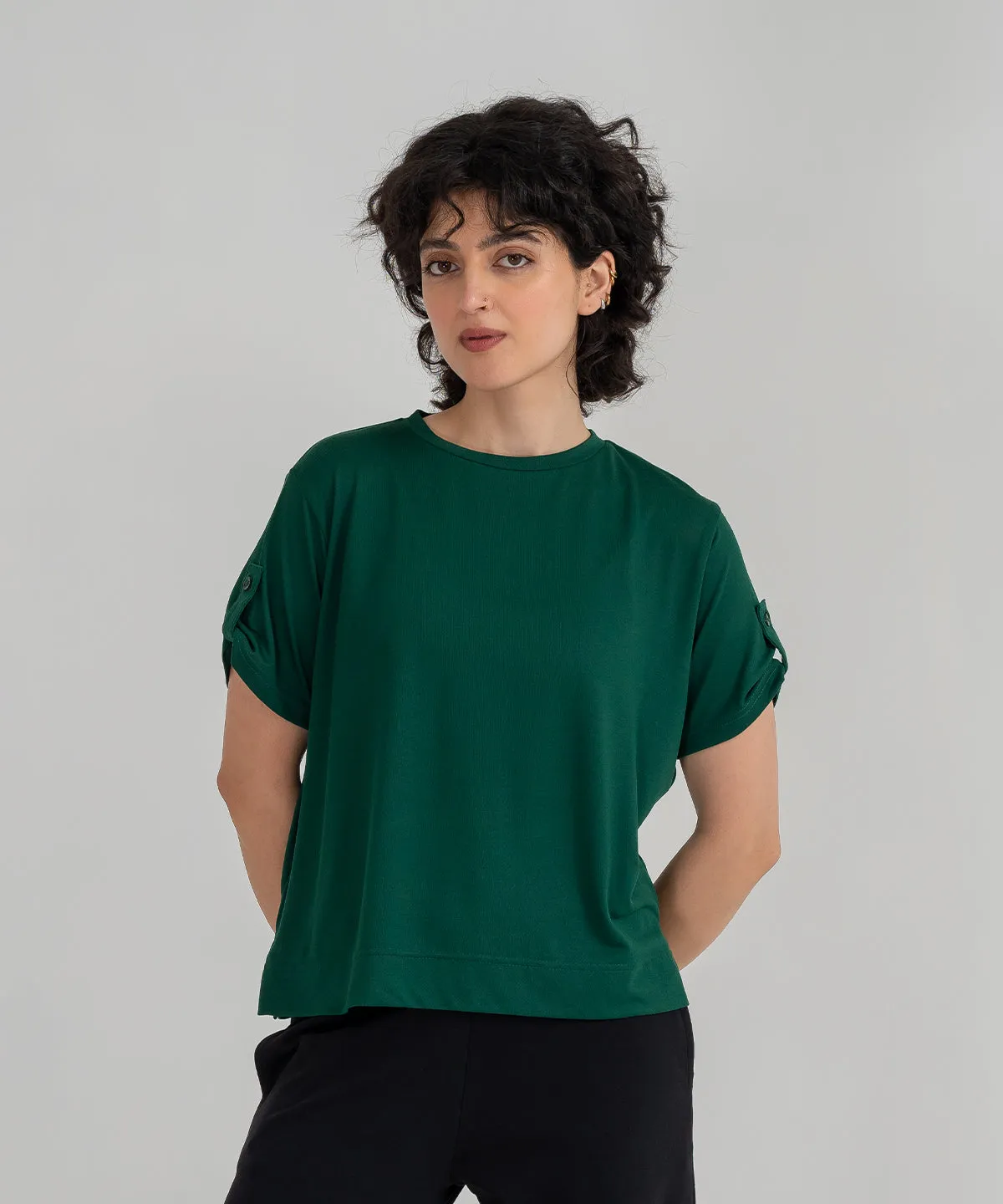 Women's Air Turned Up Sleeve Tee