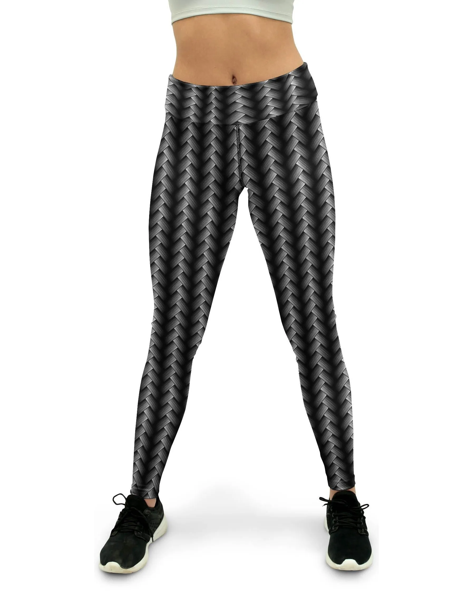 Woven Carbon Yoga Pants