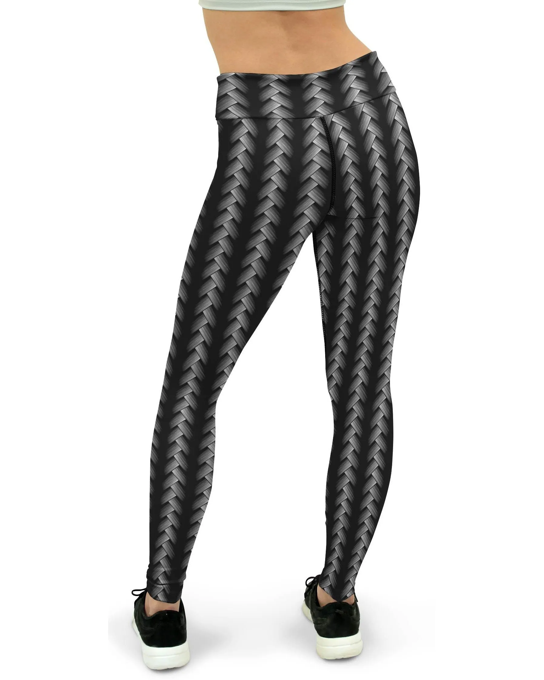 Woven Carbon Yoga Pants